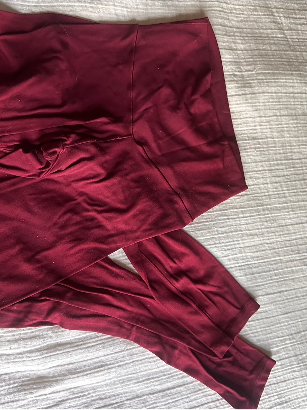 aerie Maroon High-Rise Seamless Leggings